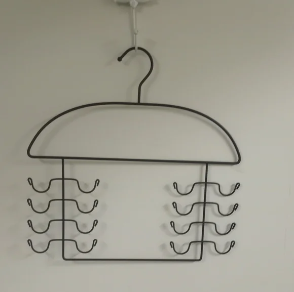 2 steel closet organizers hangers for tops, tanks, bras and cami. Never used - Picture 2 of 3